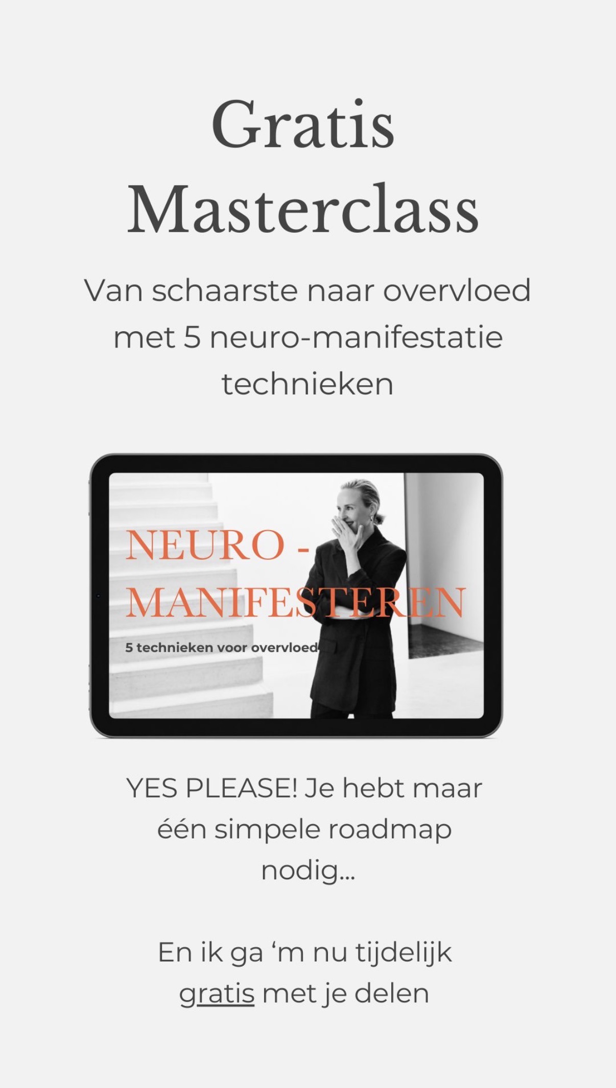 Ad visual — Gratis Masterclass